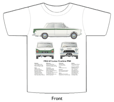 Lotus Cortina MkI 1962-64 (pre-airflow) T-shirt Front